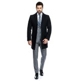 Cumpara ieftin Palton barbati negru business B103