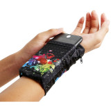 Husa OEM Wrist Pack Color Butterfly pentru Telefon 5.5 inci, Dimensiuni interioare 150 x 70 mm, Multicolor