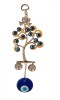 Amuleta Feng Shui, Copacul Vietii cu Ochiul lui Horus, Argintiu, 21cm, Decoratiune Vintage, Protectie si Noroc, Cadou deosebit