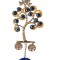 Amuleta Feng Shui pentru protectie si noroc, Copacului Vietii cu Ochiul lui Horus, Argintiu, 21 cm, BFLD07