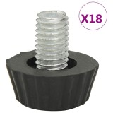 Cumpara ieftin Picioare de mobilier reglabile M8, 18 buc., negru