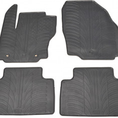 Set covorase auto din cauciuc Ford S-Max 2006-2010, Ford Galaxy 2006-2011 Facelift 5 usi, Negru, Gledring, 4 buc.