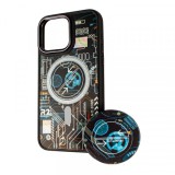 Husa MagSafe pentru Xiaomi Redmi 10A / 9C, BOTER, MagPopsocket Technology, Multicolor