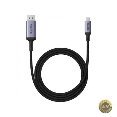 Cablu Audio si Video USB-C - DisplayPort Baseus Ultra Clarity 8K 2m Negru B0063370D111-01 foto