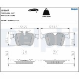 DELPHI LP3167 set placute frana,frana disc