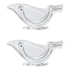 Set 2 storcatoare manuale pentru citrice, 12 x 5 cm, acrilic, transparent