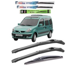 Ștergătoare Renault Kangoo I Facelift (2003&ndash;2008) TeamCar&reg; &ndash; Set Complet | Hybrid