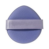 Burete de machiaj triunghi flippy, reutilizabili, utilizare umeda sau uscata, 5.5 x 5.5 x 0.9 cm, powder puff, mov