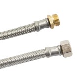 Furtun Flexibil Apă Potabilă, Inox, 1/2&quot;-3/8&quot;, DN8, DVGW