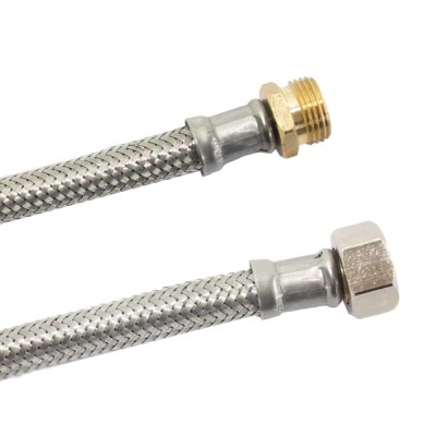 Furtun Flexibil Apă Potabilă, Inox, 1/2&amp;quot;-3/8&amp;quot;, DN8, DVGW foto