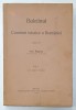 BULETINUL COMISIEI ISTORICE A ROMANIEI , publicat de IOAN BOGDAN , VOLUMUL I , 1915