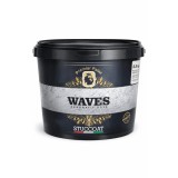Vopsea decorativa WAVE STUCCOAT 2.5 kg &ndash; efect stucco modern, finisaj premium pentru pereti interiori, aspect texturat elegant