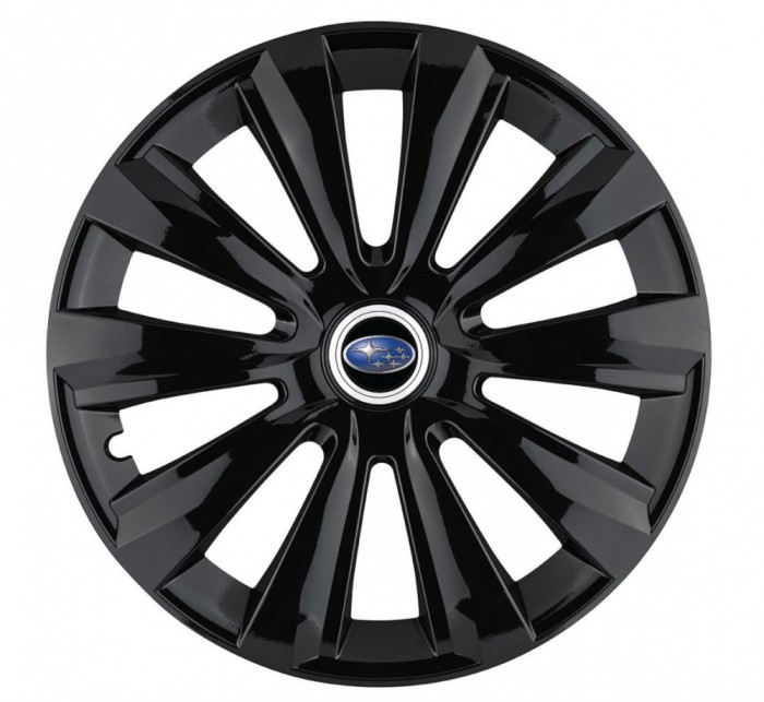 Set 4 Capace Roti, potrivite jantelor de R15, pentru Subaru, model delta negru