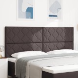 Tablă LED vidaXL Design Blocuri de Diamante Maro &icirc;nchis 200 cm Tapițată