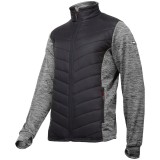 Jacheta cu imprimeu si matlasare / gri-negru - xl