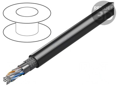 Cablu RS232/RS422 30m PVC Cu 24AWG foto