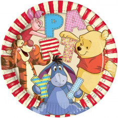 Farfurii Winnie The Pooh Alphabet 23cm set 8 buc foto