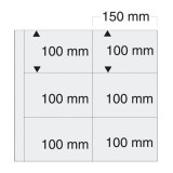 Folii Carti Postale pentru album Yokama-Maxi cu buzunare de 100 x 150 mm Alb