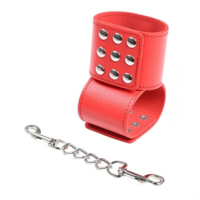 OHMAMA FETISH - RED HANDCUFFS WITH SNAP CLOSURE foto