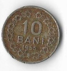 Moneda 10 bani 1955 - Romania foto