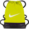 Sac de umar cu snur Nike Brasilia galben