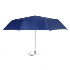Umbrela pliabila cu deschidere manuala, 21 inch, 3 sectiuni, poliester, Everestus, 8IA19005, albastru, saculet inclus foto