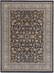 Covor Belgian Premium Model Kasmar 8746, 334, Marime 80 x 150 cm, Albastru, Inaltime Fir 9 mm, Antialergic, Polipropilena, Living, Dormitor
