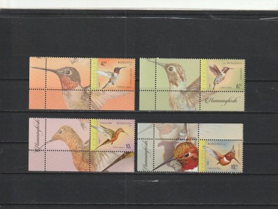 ROMANIA 2022 LP 2379 COLIBRI SERIE CU VINIETA 1 MNH NESTAMPILATA foto