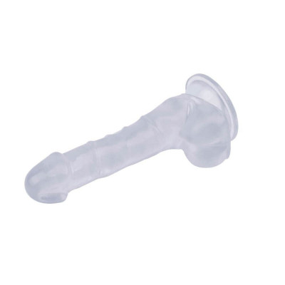 Invizibilul - Dildo Realistic Silicon Transparent 19.5 cm foto