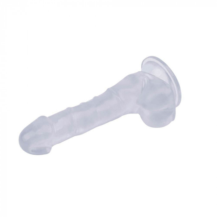 Invizibilul - Dildo Realistic Silicon Transparent 19.5 cm