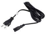 Cablu CEE 7/16 C mufă IEC C7 mamă 1,8m negru 2,5A PVC