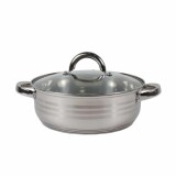 Cratita inox cu capac, diametru 25cm, capacitate 3L / ZLN 4106