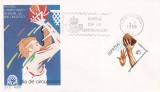 FILATELIE TEMATICA - PLIC SPANIA TEMATICA SPORT FDC BASCHET
