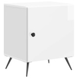 vidaXL Dulap de noapte Alb foarte lucios 43 x 34,5 x 50 cm 895493