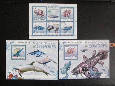 COMORES PESTI FAUNA MNH=70 foto