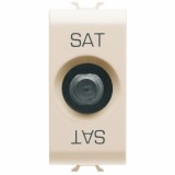 Priza TV satelit de capat TIP F 1M Gewiss Chorus Ivory GW11371