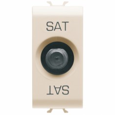 Priza TV satelit de capat TIP F 1M Gewiss Chorus Ivory GW11371