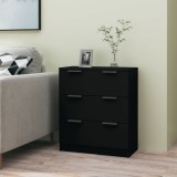 vidaXL Servantă, negru, 60x30x70 cm, lemn prelucrat