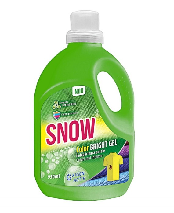 Snow Color Bright Gel, solutie indepartare pete, 950ml