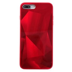 Huse telefon cu textura diamant Iphone 7 Plus ; Iphone 8 Plus , Rosu