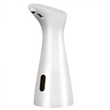 Dozator automat de sapun lichid, ZEQAS, senzor inteligent Touchless, confectionat din plastic ABS + PC ecologic, alb, capacitate 200 ml