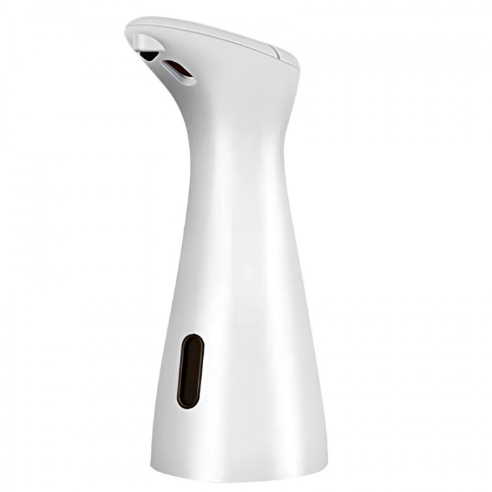 Dozator automat de sapun lichid, ZEQAS, senzor inteligent Touchless, confectionat din plastic ABS + PC ecologic, alb, capacitate 200 ml