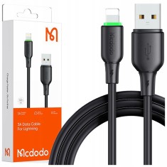 Mcdodo &Icirc;ncărcător Usb Fulger Cablu De &Icirc;ncărcare Rapidă Pentru Iphone 1M Condus Negru