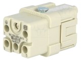 Conector HDC mamă Han Q PIN 6 5 PE 16A
