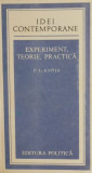 Experiment, teorie, practica - P. L. Kapita
