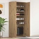 vidaXL Dulap pentru &Icirc;ncălțăminte Stejar Artizanal 80x39x180 cm Lemn Prelucrat