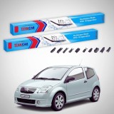 Cumpara ieftin Ștergătoare Citro&euml;n C2 Gen I JM Hatchback 2003-2009 | Set Față Flat Premium &ndash; TeamCar&reg;