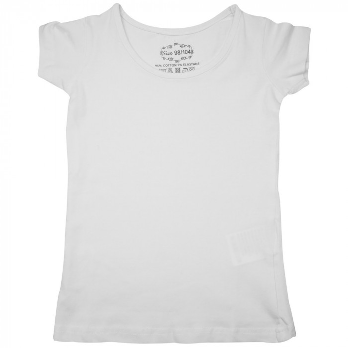 Tricou alb Girls T-Shirt, pentru fetite