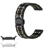 Curea ceramica, compatibila cu Samsung Galaxy Watch9 40mm, Black Gold
