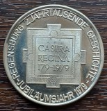 (A185) MEDALIE DIN ARGINT GERMANIA - 1800 ANI REGENSBURG - MARCUS AURELIUS, Europa